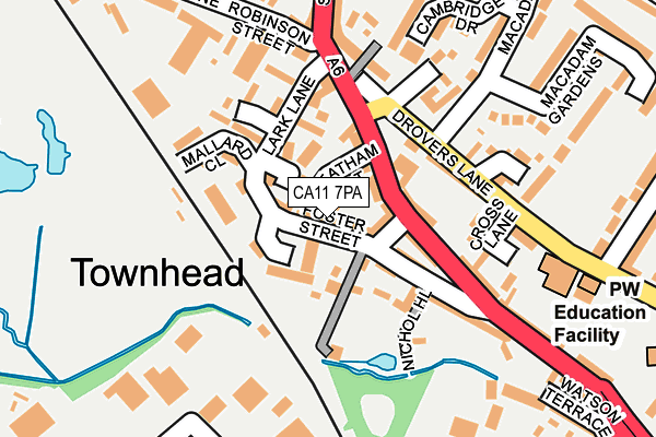 CA11 7PA map - OS OpenMap – Local (Ordnance Survey)