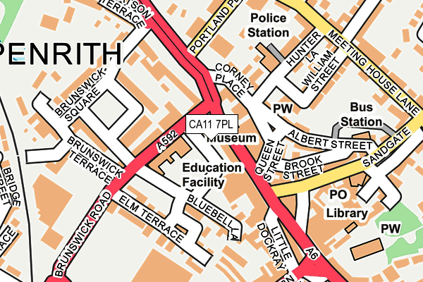 CA11 7PL map - OS OpenMap – Local (Ordnance Survey)