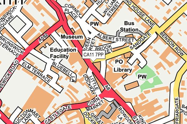 CA11 7PP map - OS OpenMap – Local (Ordnance Survey)