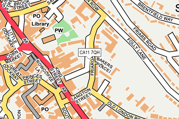 CA11 7QH map - OS OpenMap – Local (Ordnance Survey)