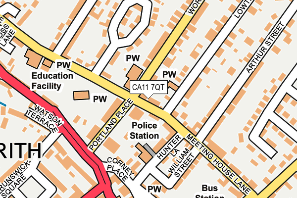 CA11 7QT map - OS OpenMap – Local (Ordnance Survey)