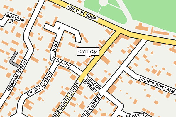 CA11 7QZ map - OS OpenMap – Local (Ordnance Survey)