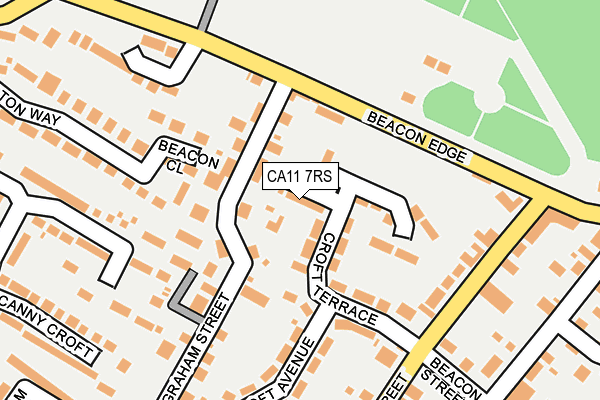 CA11 7RS map - OS OpenMap – Local (Ordnance Survey)