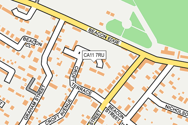 CA11 7RU map - OS OpenMap – Local (Ordnance Survey)