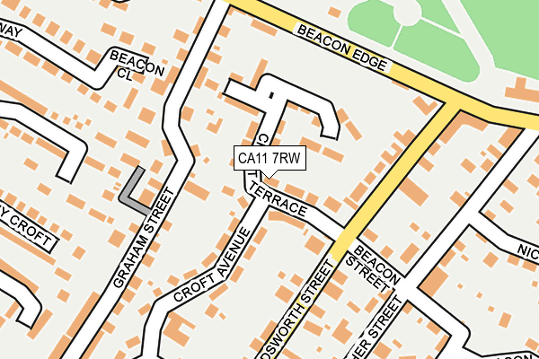 CA11 7RW map - OS OpenMap – Local (Ordnance Survey)