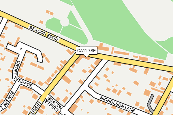 CA11 7SE map - OS OpenMap – Local (Ordnance Survey)