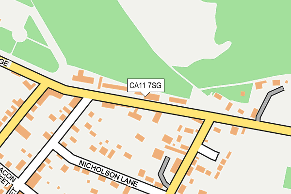 CA11 7SG map - OS OpenMap – Local (Ordnance Survey)