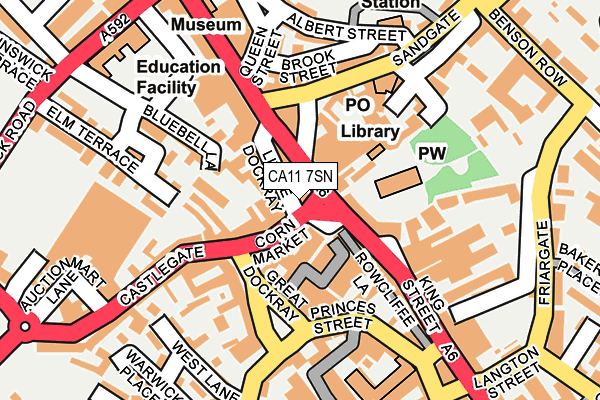 CA11 7SN map - OS OpenMap – Local (Ordnance Survey)