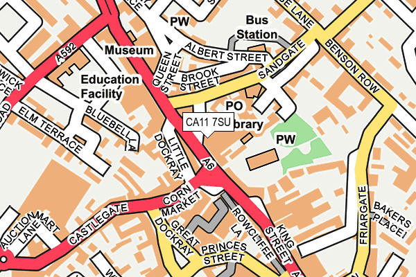 CA11 7SU map - OS OpenMap – Local (Ordnance Survey)