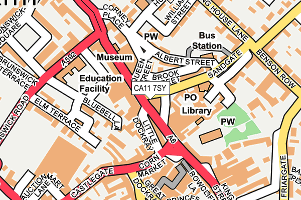 CA11 7SY map - OS OpenMap – Local (Ordnance Survey)
