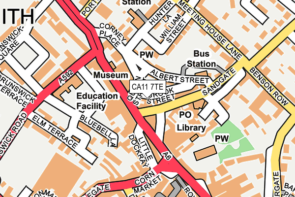 CA11 7TE map - OS OpenMap – Local (Ordnance Survey)