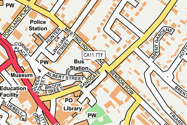 CA11 7TF map - OS OpenMap – Local (Ordnance Survey)