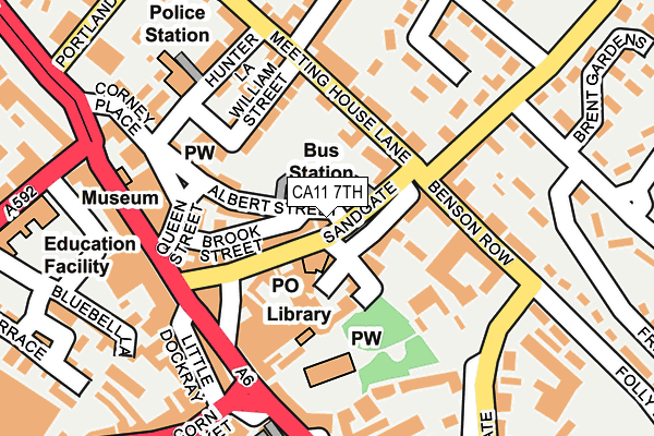 CA11 7TH map - OS OpenMap – Local (Ordnance Survey)