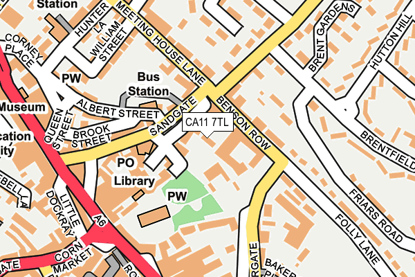 CA11 7TL map - OS OpenMap – Local (Ordnance Survey)