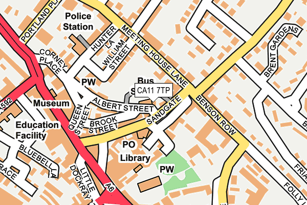 CA11 7TP map - OS OpenMap – Local (Ordnance Survey)