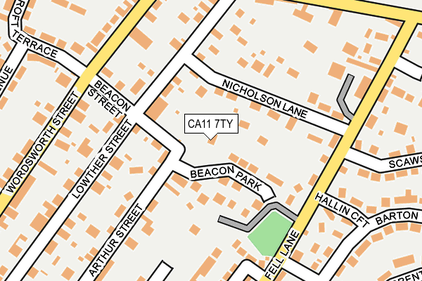 CA11 7TY map - OS OpenMap – Local (Ordnance Survey)