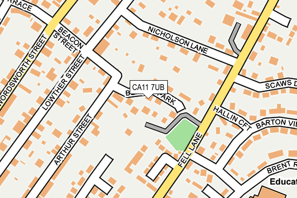 CA11 7UB map - OS OpenMap – Local (Ordnance Survey)
