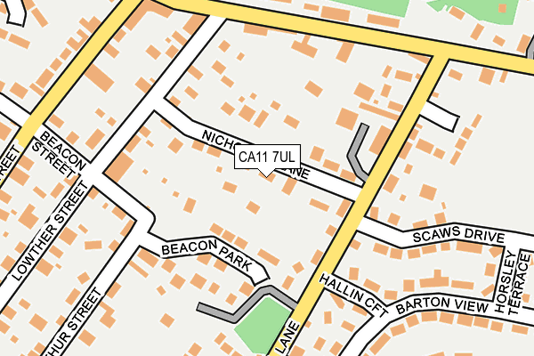 CA11 7UL map - OS OpenMap – Local (Ordnance Survey)