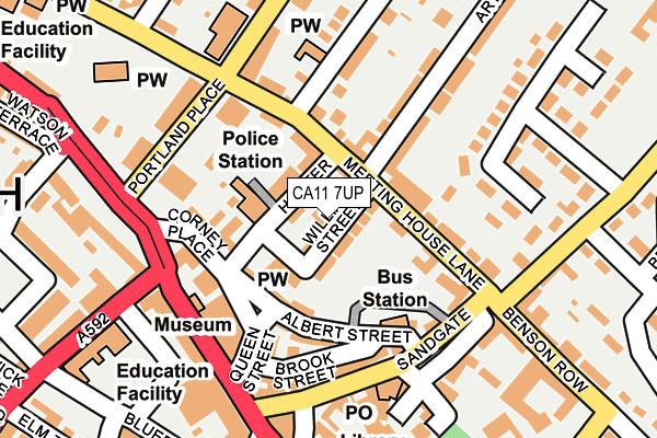 CA11 7UP map - OS OpenMap – Local (Ordnance Survey)