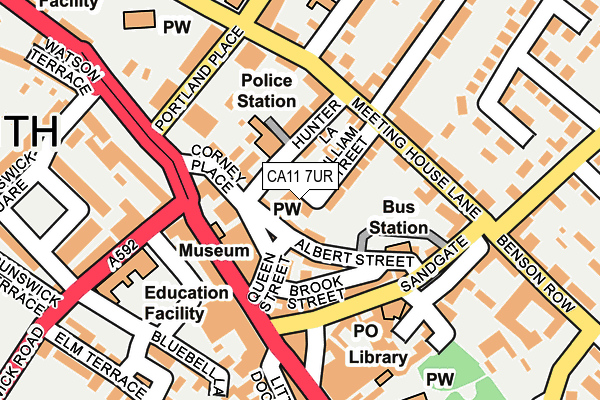 CA11 7UR map - OS OpenMap – Local (Ordnance Survey)