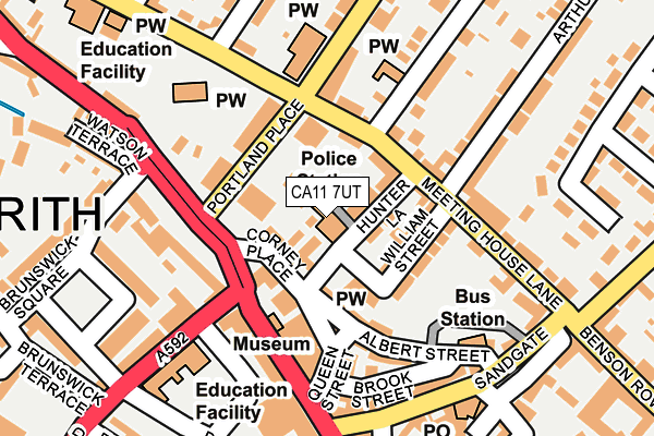 CA11 7UT map - OS OpenMap – Local (Ordnance Survey)