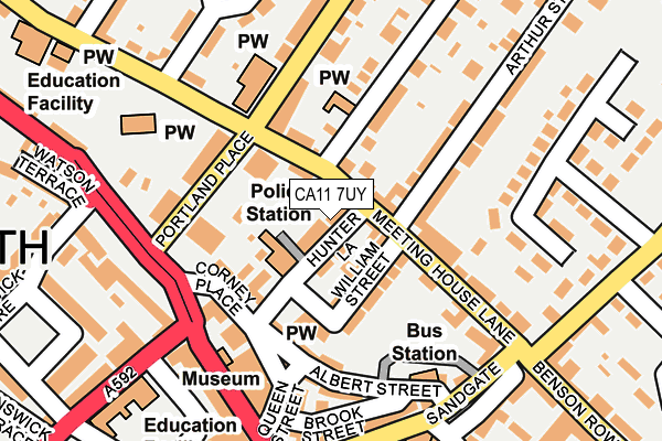 CA11 7UY map - OS OpenMap – Local (Ordnance Survey)