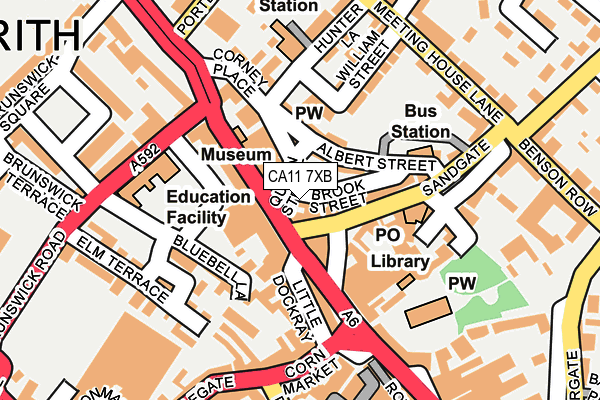 CA11 7XB map - OS OpenMap – Local (Ordnance Survey)