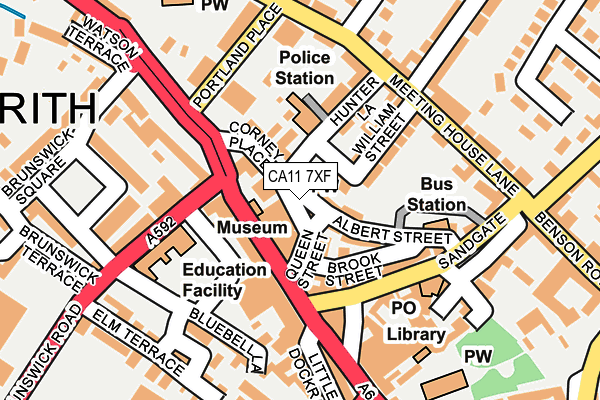 CA11 7XF map - OS OpenMap – Local (Ordnance Survey)