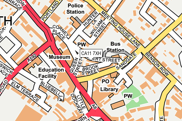 CA11 7XH map - OS OpenMap – Local (Ordnance Survey)