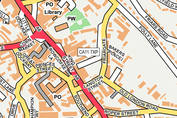 CA11 7XP map - OS OpenMap – Local (Ordnance Survey)
