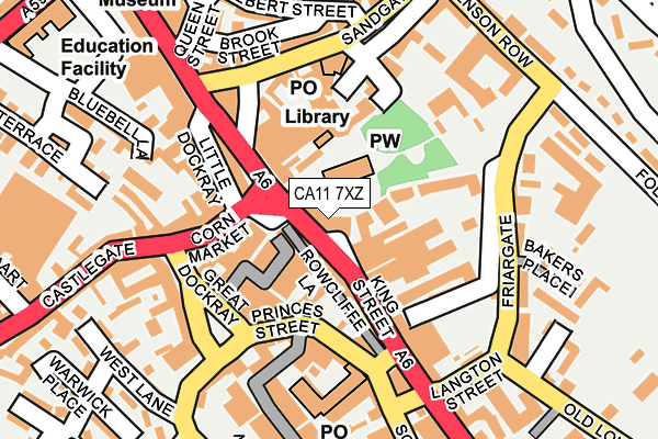 CA11 7XZ map - OS OpenMap – Local (Ordnance Survey)