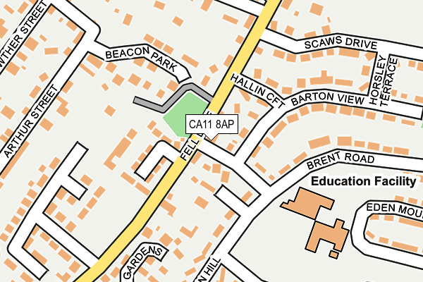 CA11 8AP map - OS OpenMap – Local (Ordnance Survey)