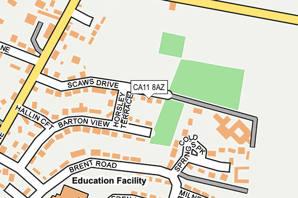 CA11 8AZ map - OS OpenMap – Local (Ordnance Survey)