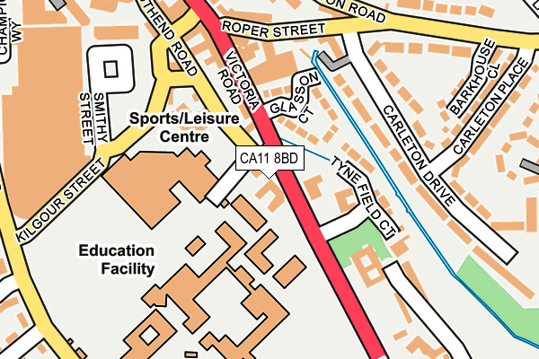 CA11 8BD map - OS OpenMap – Local (Ordnance Survey)