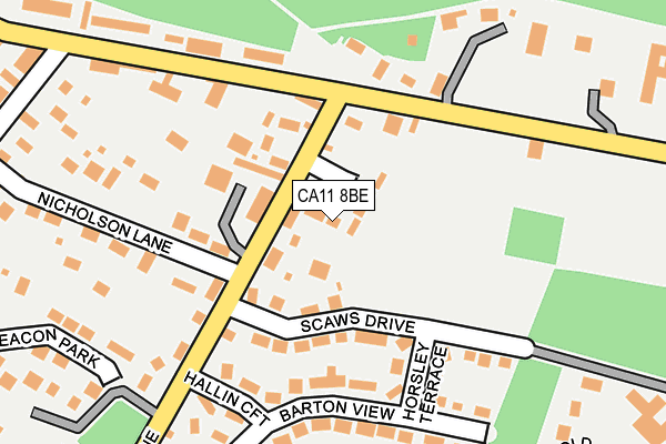 CA11 8BE map - OS OpenMap – Local (Ordnance Survey)