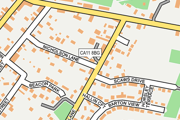 CA11 8BG map - OS OpenMap – Local (Ordnance Survey)