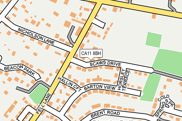 CA11 8BH map - OS OpenMap – Local (Ordnance Survey)