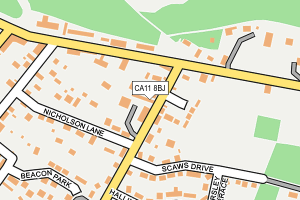 CA11 8BJ map - OS OpenMap – Local (Ordnance Survey)