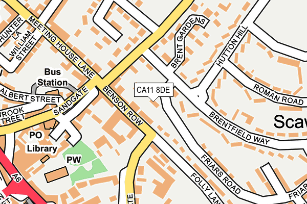 CA11 8DE map - OS OpenMap – Local (Ordnance Survey)