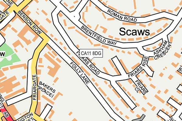 CA11 8DG map - OS OpenMap – Local (Ordnance Survey)