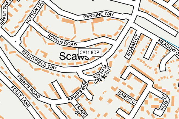 CA11 8DP map - OS OpenMap – Local (Ordnance Survey)