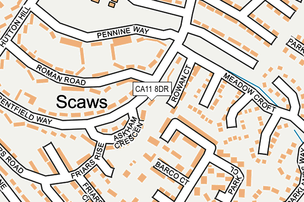 CA11 8DR map - OS OpenMap – Local (Ordnance Survey)