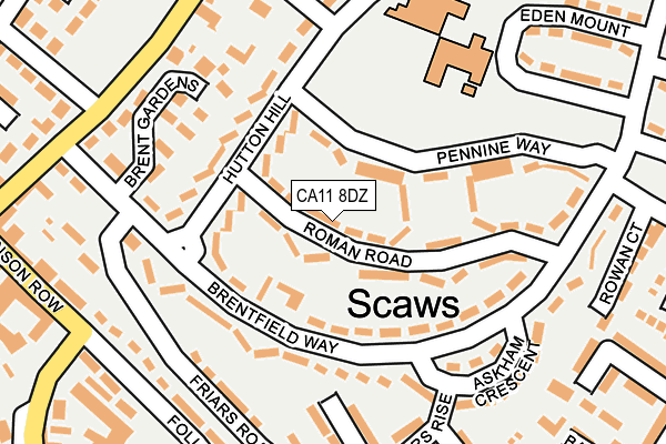 CA11 8DZ map - OS OpenMap – Local (Ordnance Survey)