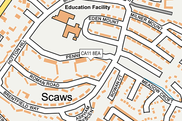 CA11 8EA map - OS OpenMap – Local (Ordnance Survey)