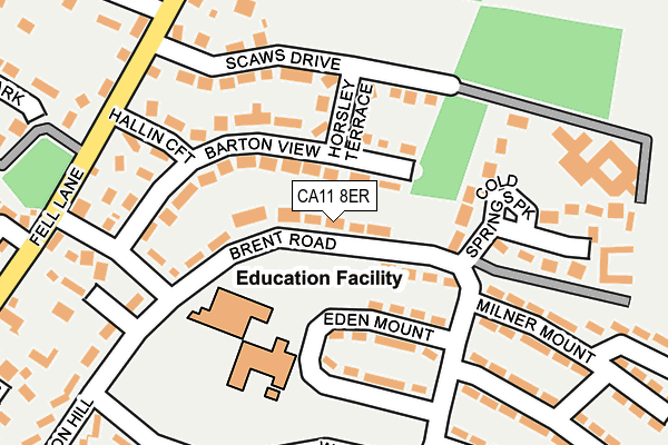 CA11 8ER map - OS OpenMap – Local (Ordnance Survey)