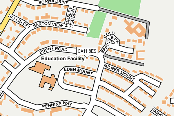 CA11 8ES map - OS OpenMap – Local (Ordnance Survey)