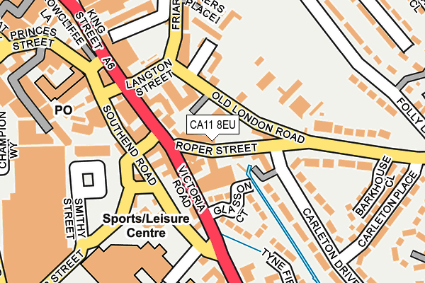 CA11 8EU map - OS OpenMap – Local (Ordnance Survey)