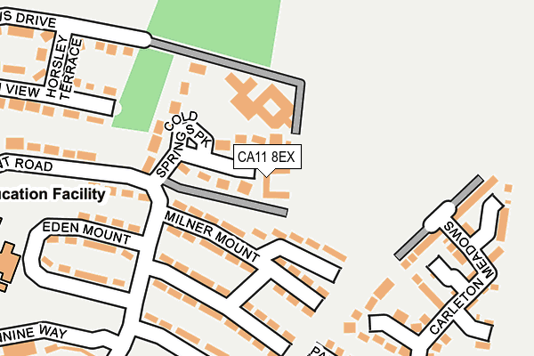 CA11 8EX map - OS OpenMap – Local (Ordnance Survey)