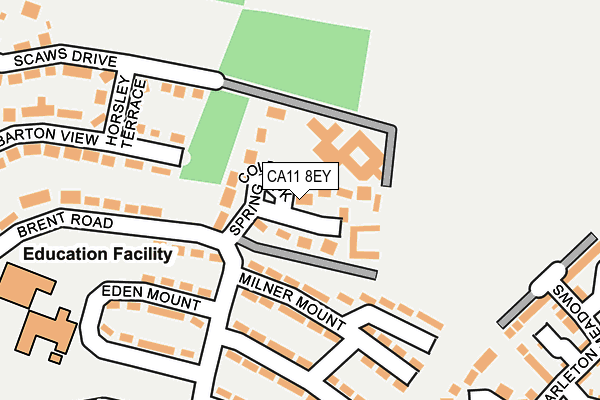 CA11 8EY map - OS OpenMap – Local (Ordnance Survey)