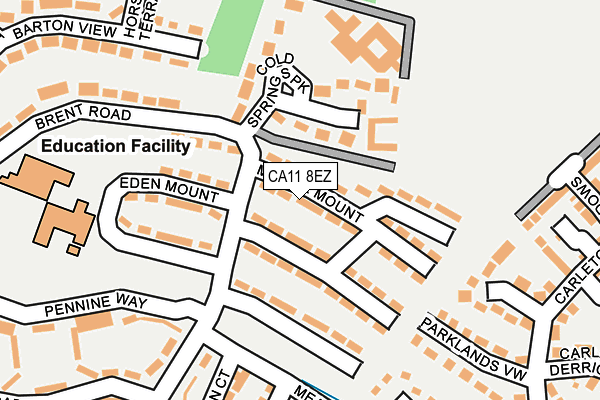 CA11 8EZ map - OS OpenMap – Local (Ordnance Survey)